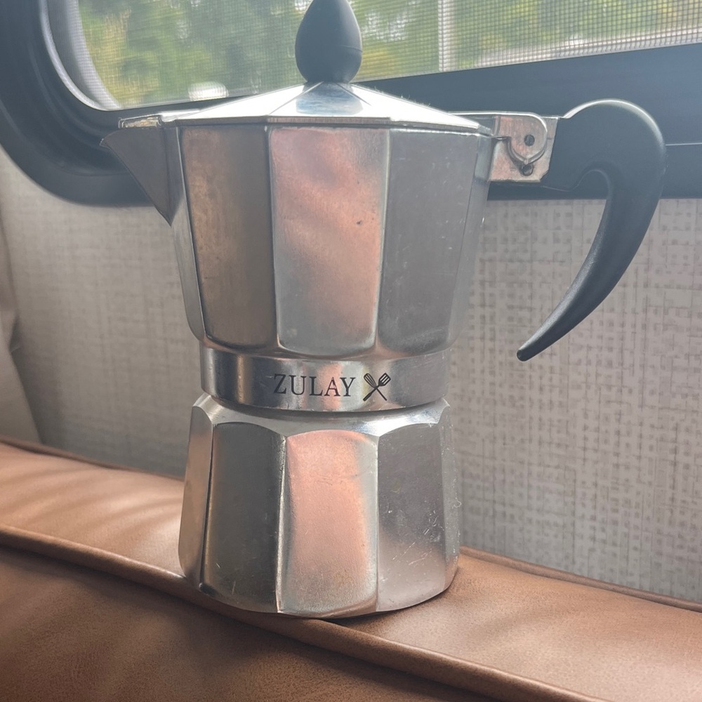 Silver Stovetop Espresso Maker